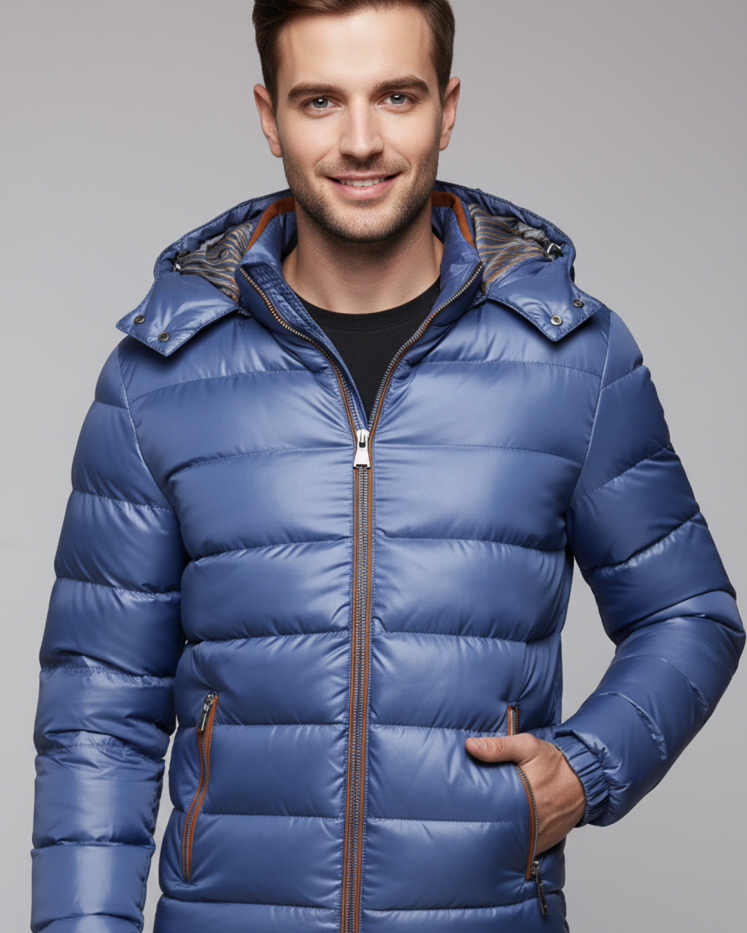 Chaqueta de Plumas con Capucha – Ligera y Acolchada Premium