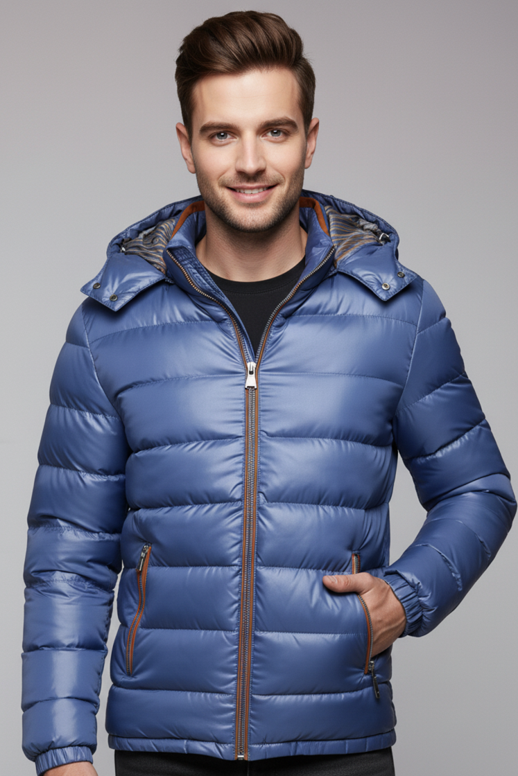 Chaqueta de Plumas con Capucha – Ligera y Acolchada Premium